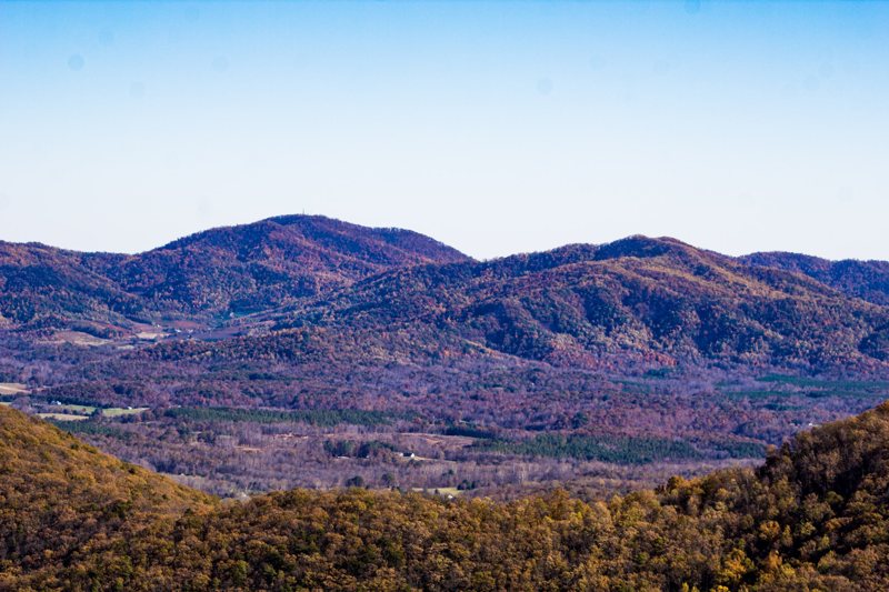 Mountains in fall color.